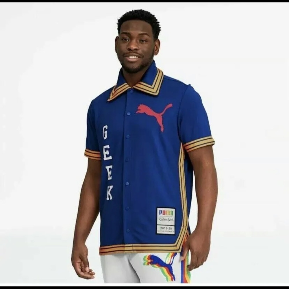 PUMA x FASHION GEEK BUTTON DOWN JERSEY